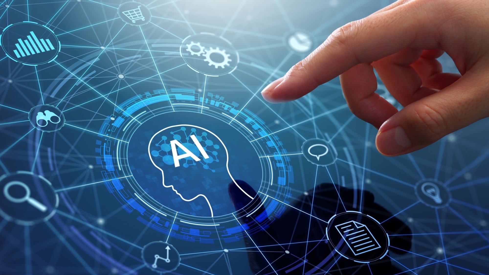 Visualization of AI agent market growth and technological advancement