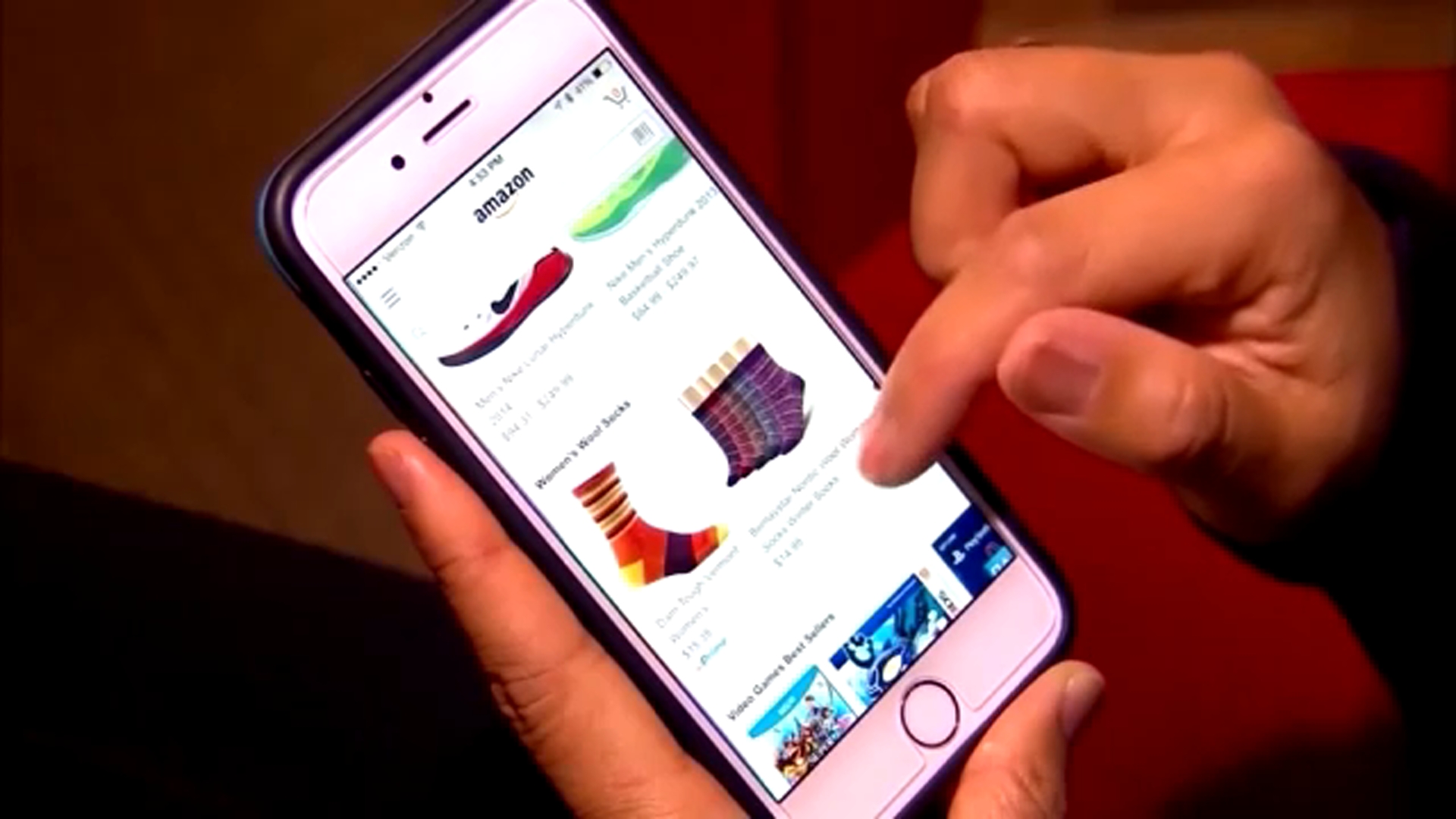 Mobile shopping during Black Friday